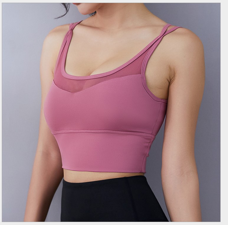 Set bộ đồ tập gym, yoga, aerobic nữ áo bra quần dài cạp cao có túi đùi