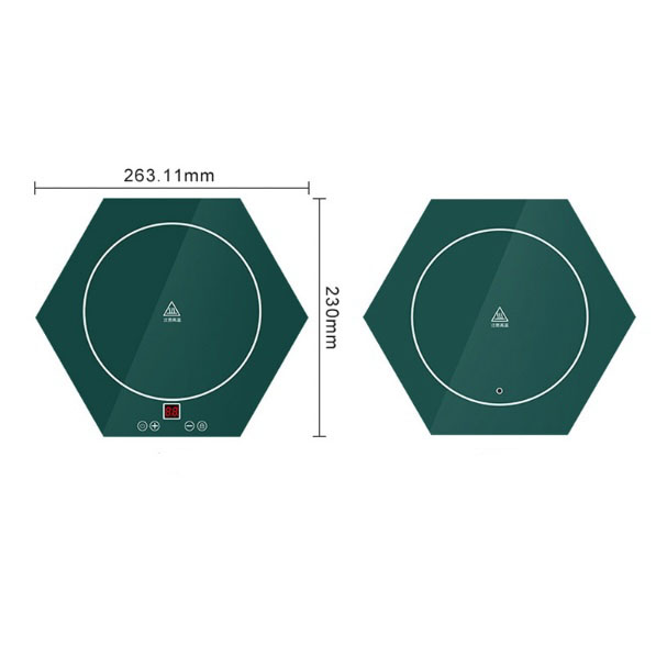 Bộ 4 Mâm Hexagon Kết Nối Hâm Nóng Thức Ăn 40 - 99 độ C (có chế độ khóa trẻ em)