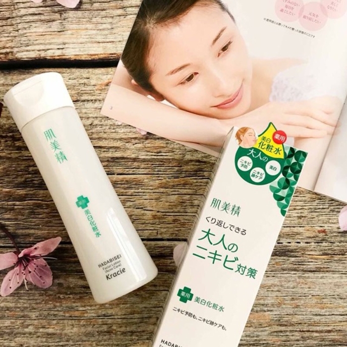 Nước Hoa Hồng Dưỡng Da Ngăn Ngừa Mụn Kracie Hadabisei Facial Lotion Acne Care 200ml