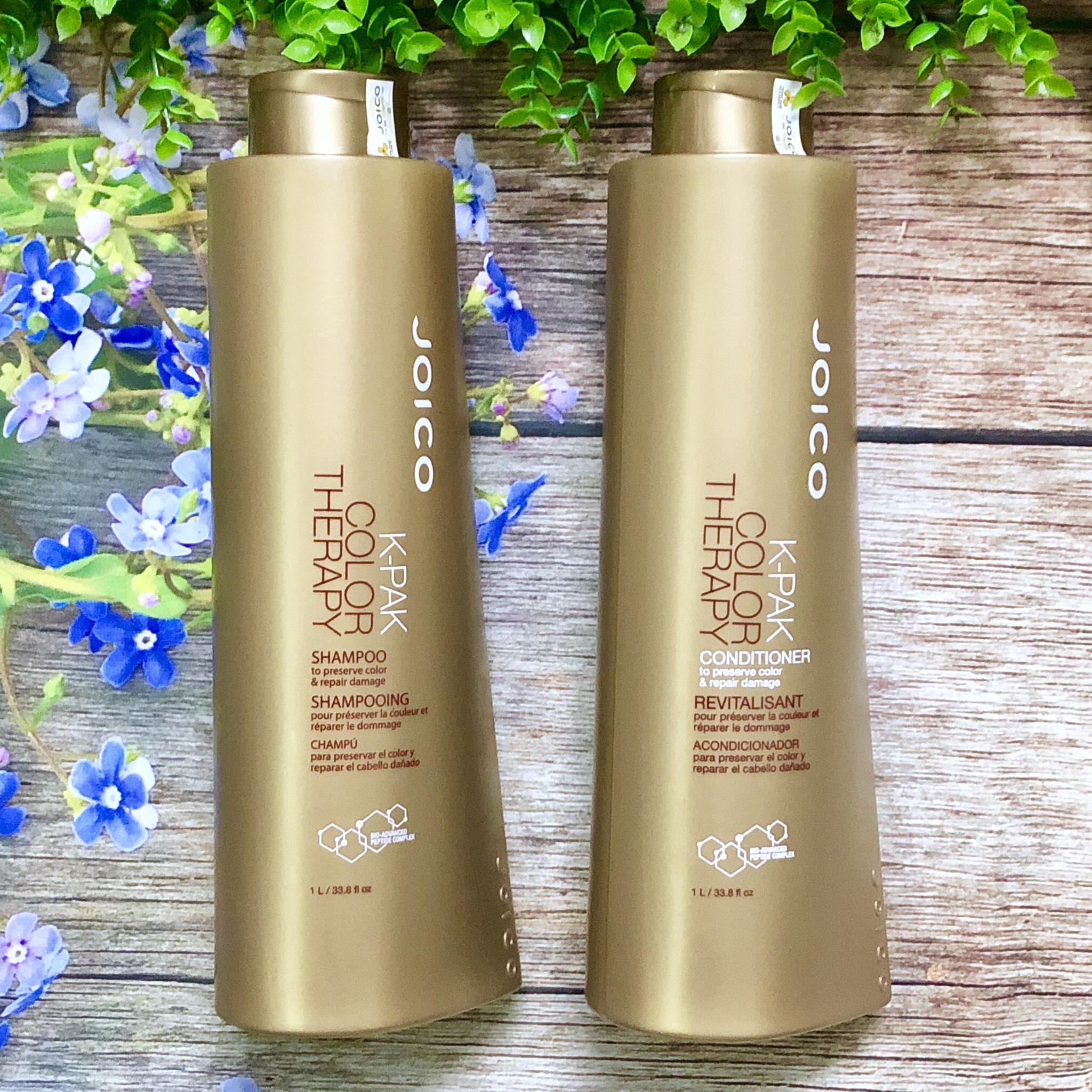 DẦU GỘI XẢ JOICO K-PAK COLOR THERAPY TO PRESERVE COLOR &amp; REPAIR DAMAGE - GIỮ MÀU VÀ PHỤC HỒI TÓC HƯ TỔN 1000ML