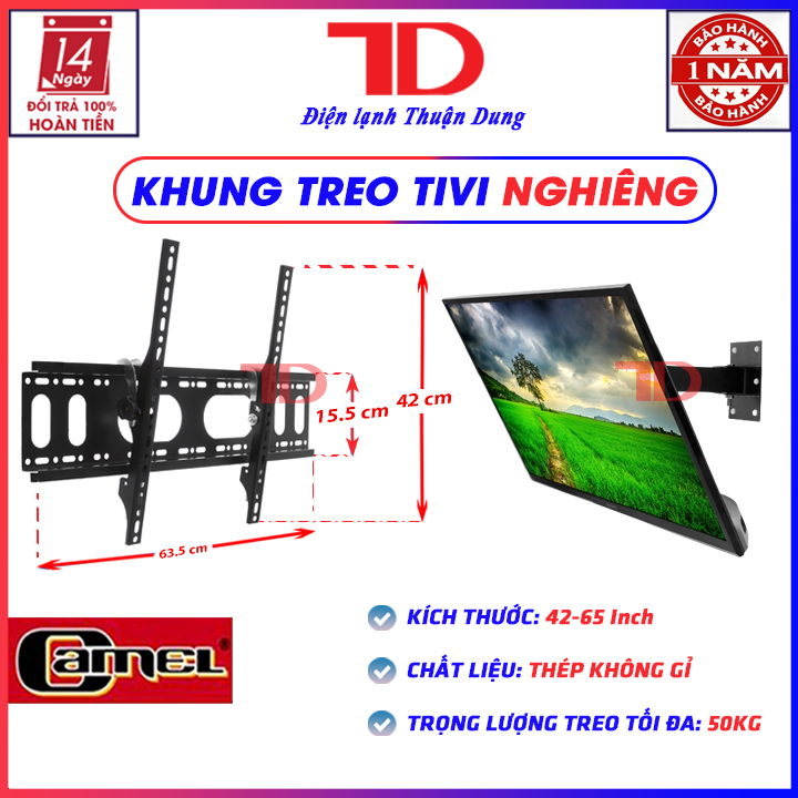 KHUNG TREO TV NGHIÊNG CM N65