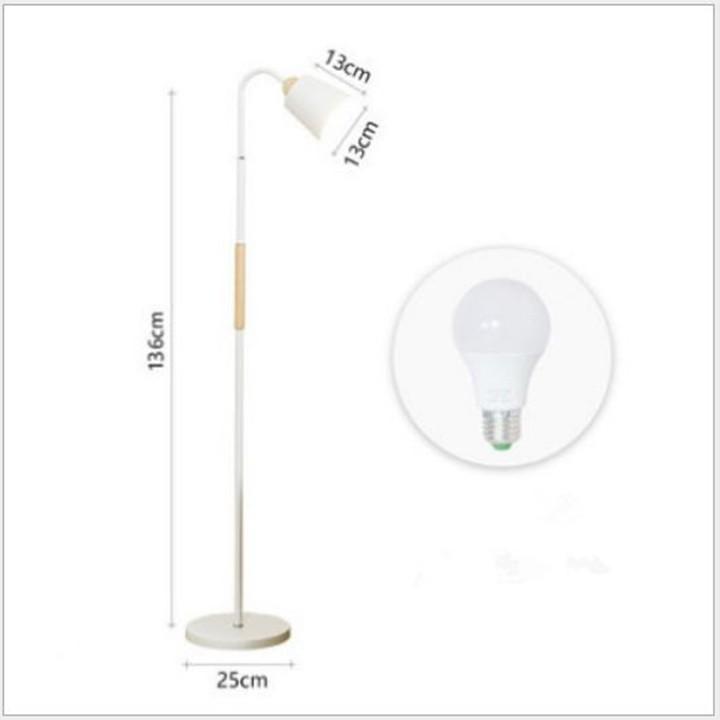 Đèn cây đứng trang trí nội thất phòng khách SOLOCHI DC9020 - Kèm bóng LED bảo vệ thị lực tốt