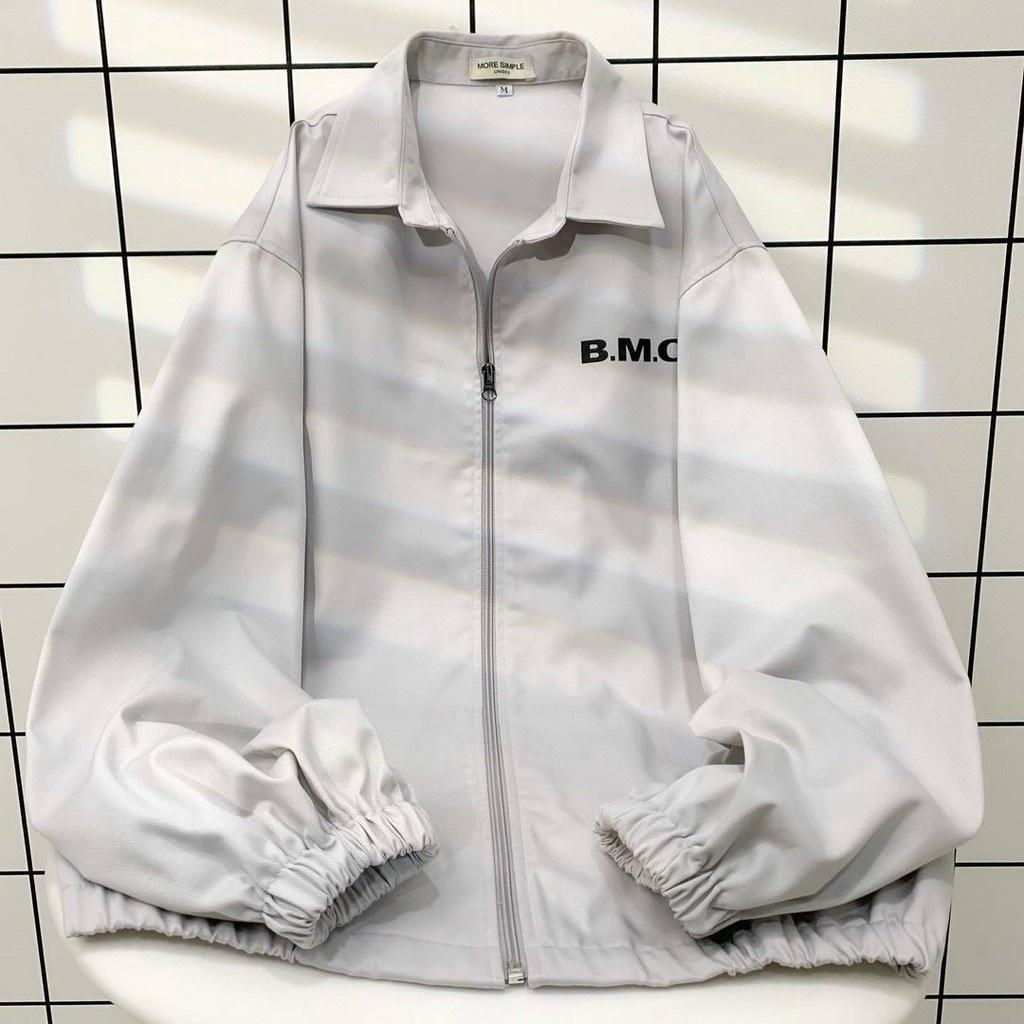 Áo Khoác Jacket Form Rộng BMO Phong Cách Ulzzang - Áo khoác Unisex, Vải kaki lót dù . Phong cách ulzzang , unisex nam nữ