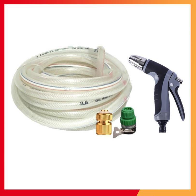 Bộ dây vòi xịt nước rửa xe,tưới cây tăng áp 3 lần 7-10m 206817