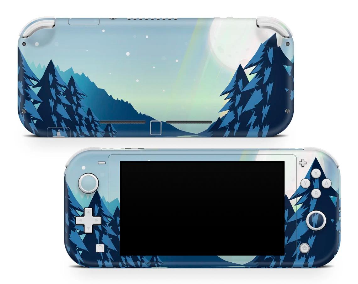 Skin decal dán Nintendo Switch Lite mẫu Deep Blue Moonlight Sky