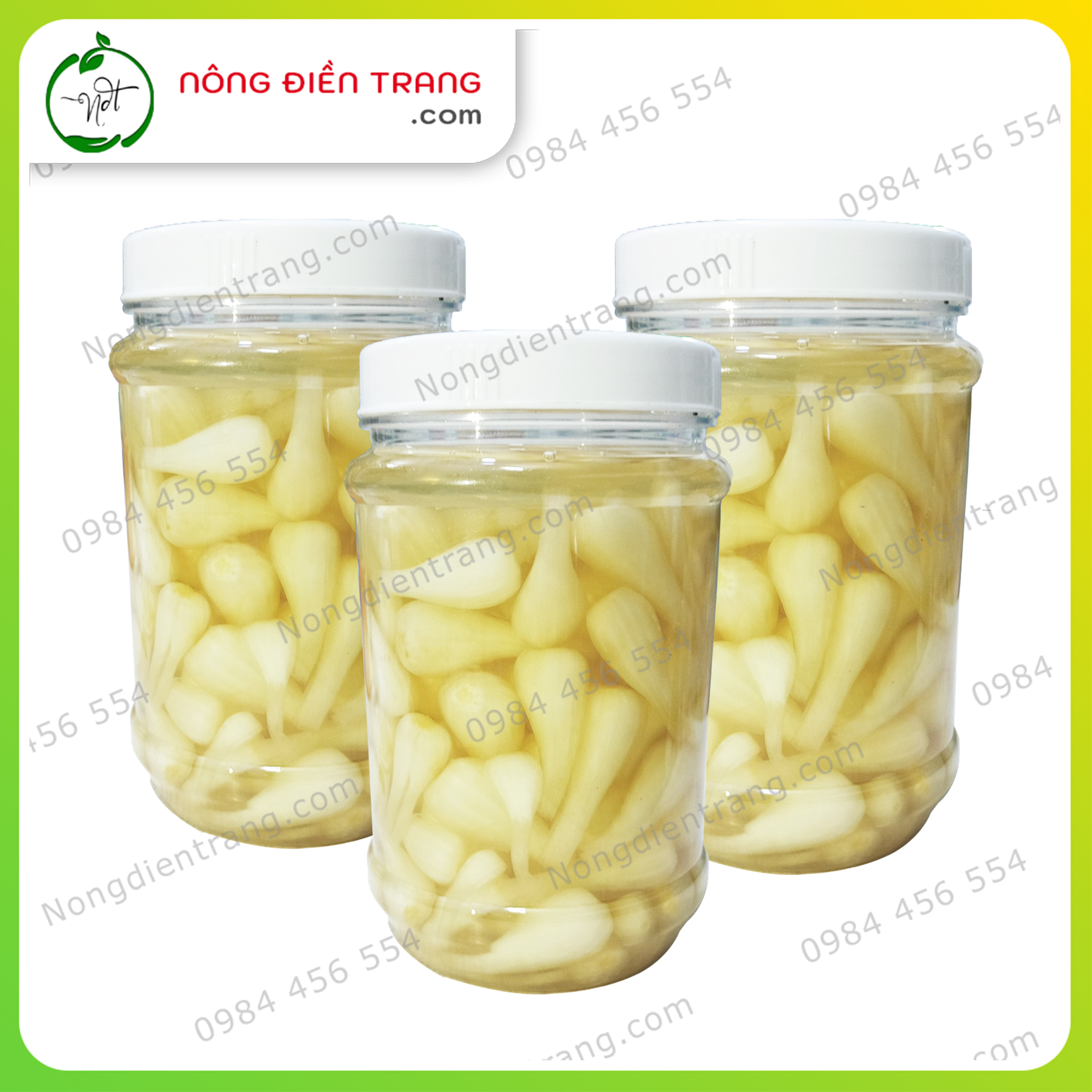 Củ Kiệu Ngâm Chua Ngọt Nhà Làm 800g - Dưa kiệu đường nhà làm chua ngọt Đồng Tháp - Giòn, ngâm bằng đường phèn, không chất bảo quản VTNN Nông Điền Trang