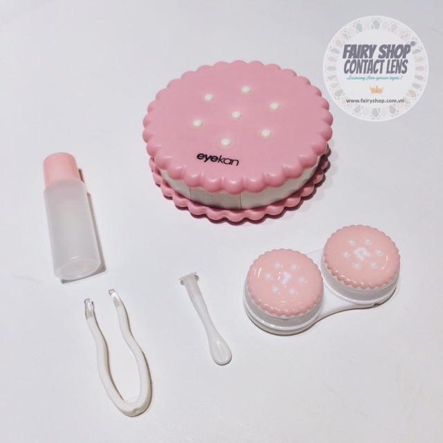 Hộp đựng lens bánh cute Kính Áp Tròng FAIRY SHOP CONTACT LENS