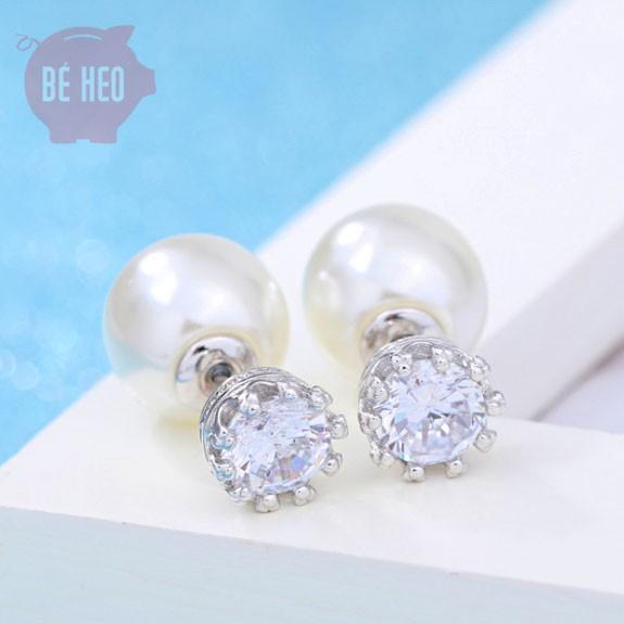 Bông tai ngọc nhân tạo công chúa