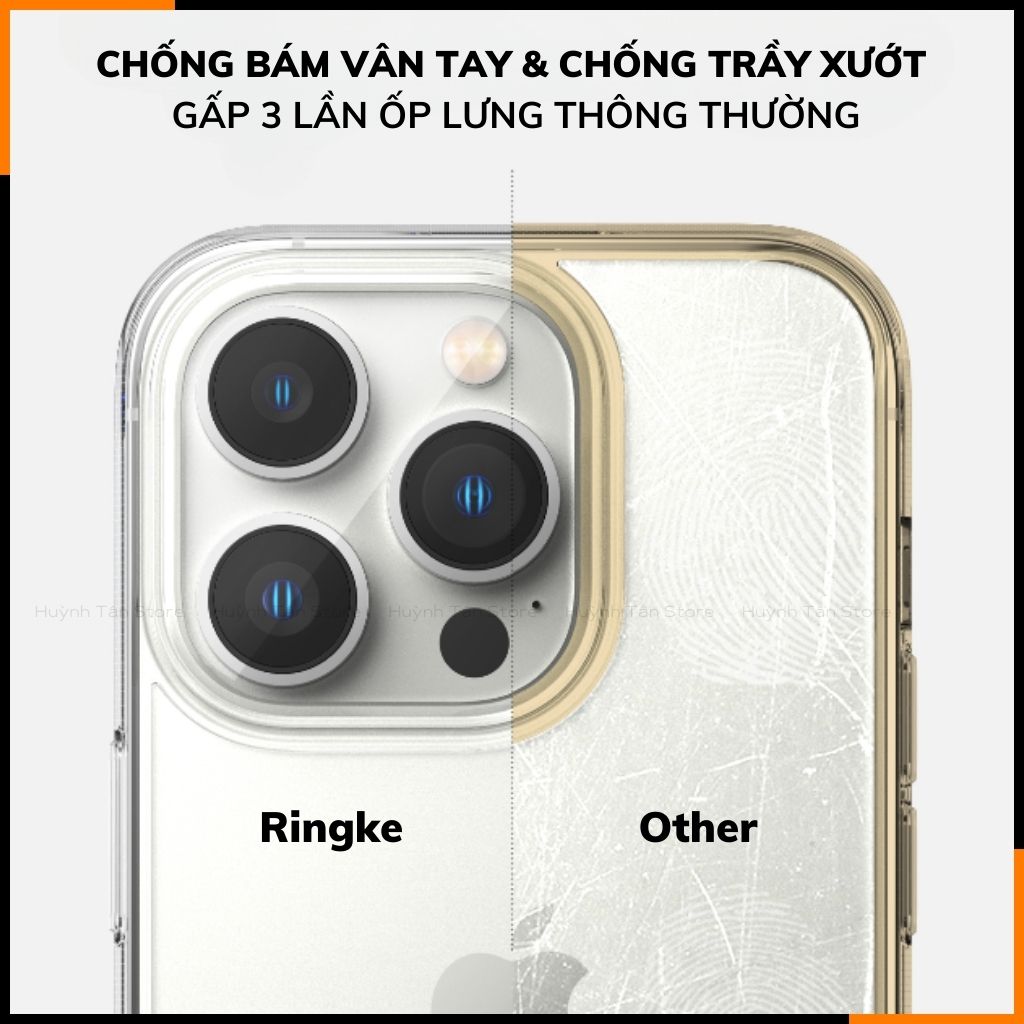 Ốp lưng iphone 15 pro max RINGKE chính hãng trong suốt chống sốc FUSION chống ố vàng phụ kiện huỳnh tân store - Hàng nhập khẩu