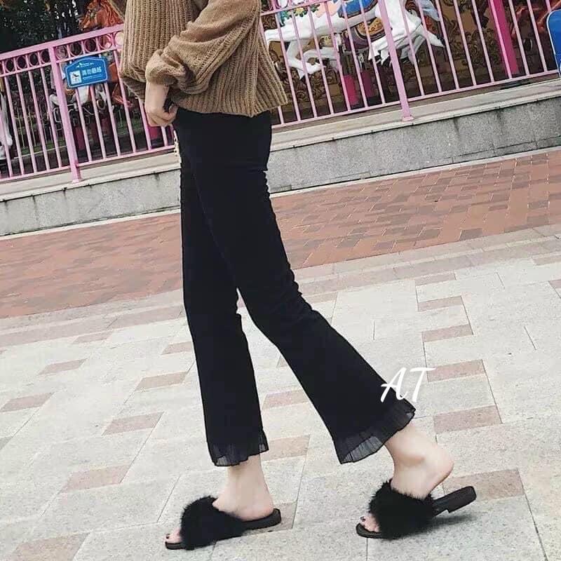 QUẦN LOE PHA GẤU LY