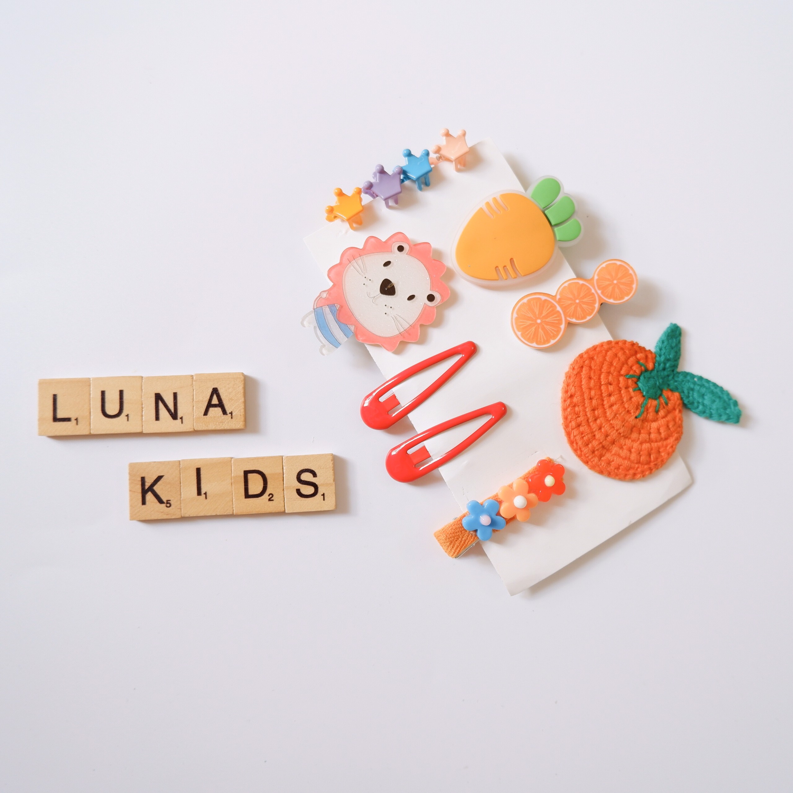 Set kẹp tóc cho bé gái KT02 - LunaKids [Ảnh thật