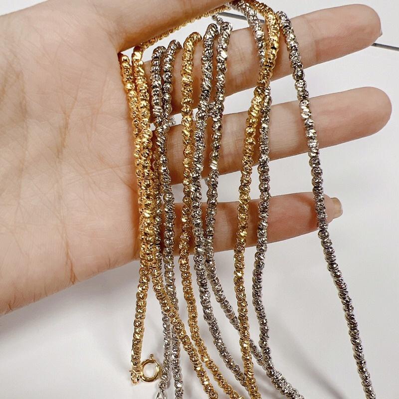 Dây chuyền bi nhỏ cao cấp siêu sáng bền màu Kami D738