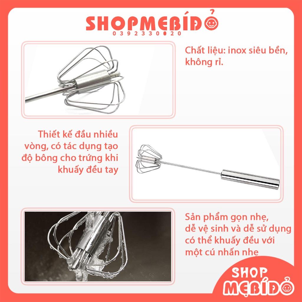 Dụng Cụ Đánh Trứng Cầm Tay Bán Tự Động Inox Siêu Bền Không Rỉ Chất Lượng Cao Shop Mẹ Bí Đỏ PK56