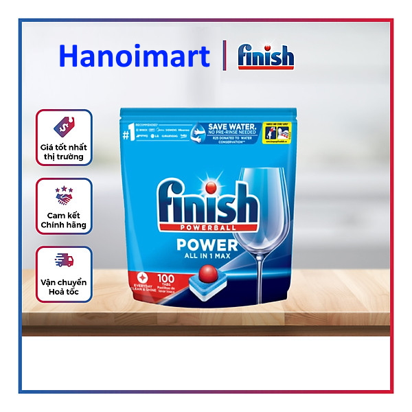 Viên rửa bát Finish All In One Max 100 Viên