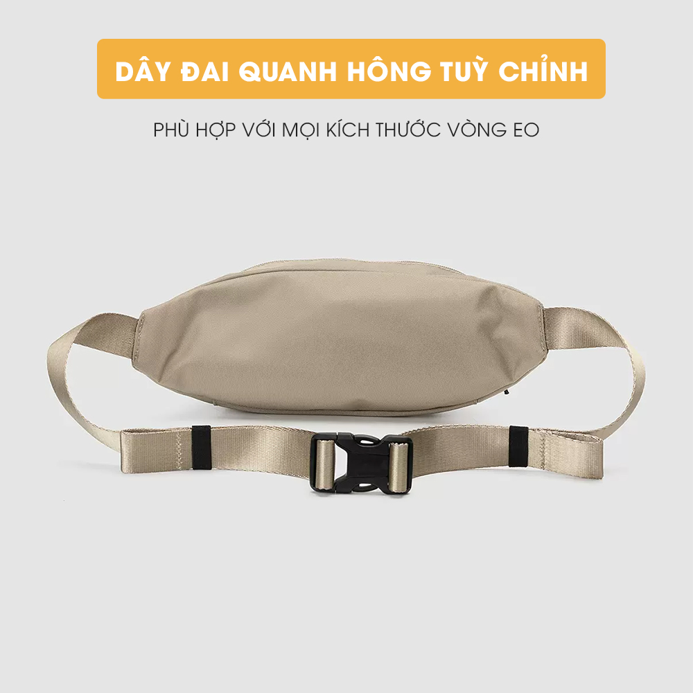  Túi bao tử, túi đeo chéo mini đựng điện thoại chính hãng GoodFit GF121RB túi đeo hông, túi đeo bụng ngăn rộng