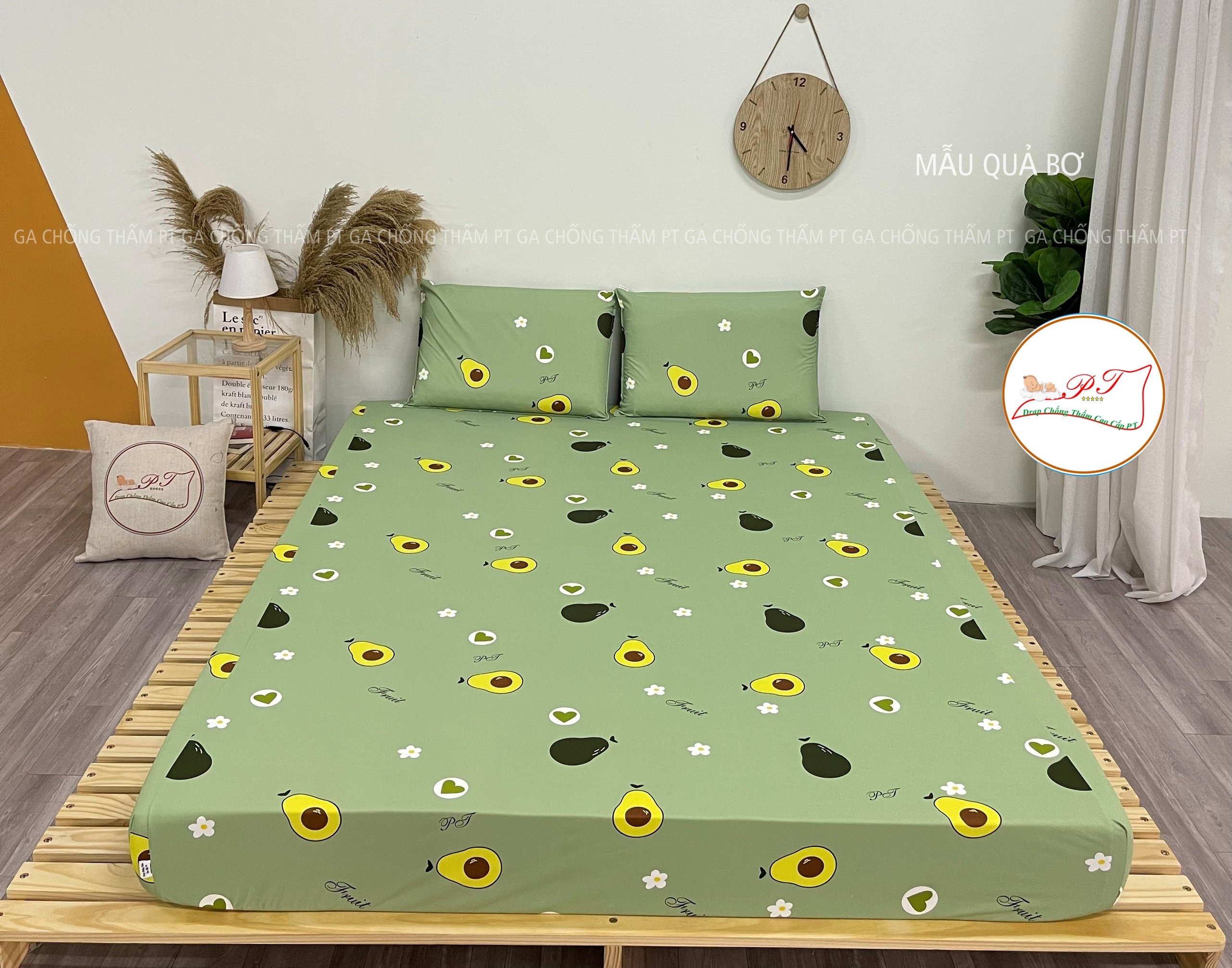 Ga Chống Thấm Cao Cấp PT Mẫu Họa Tiết Quả Bơ