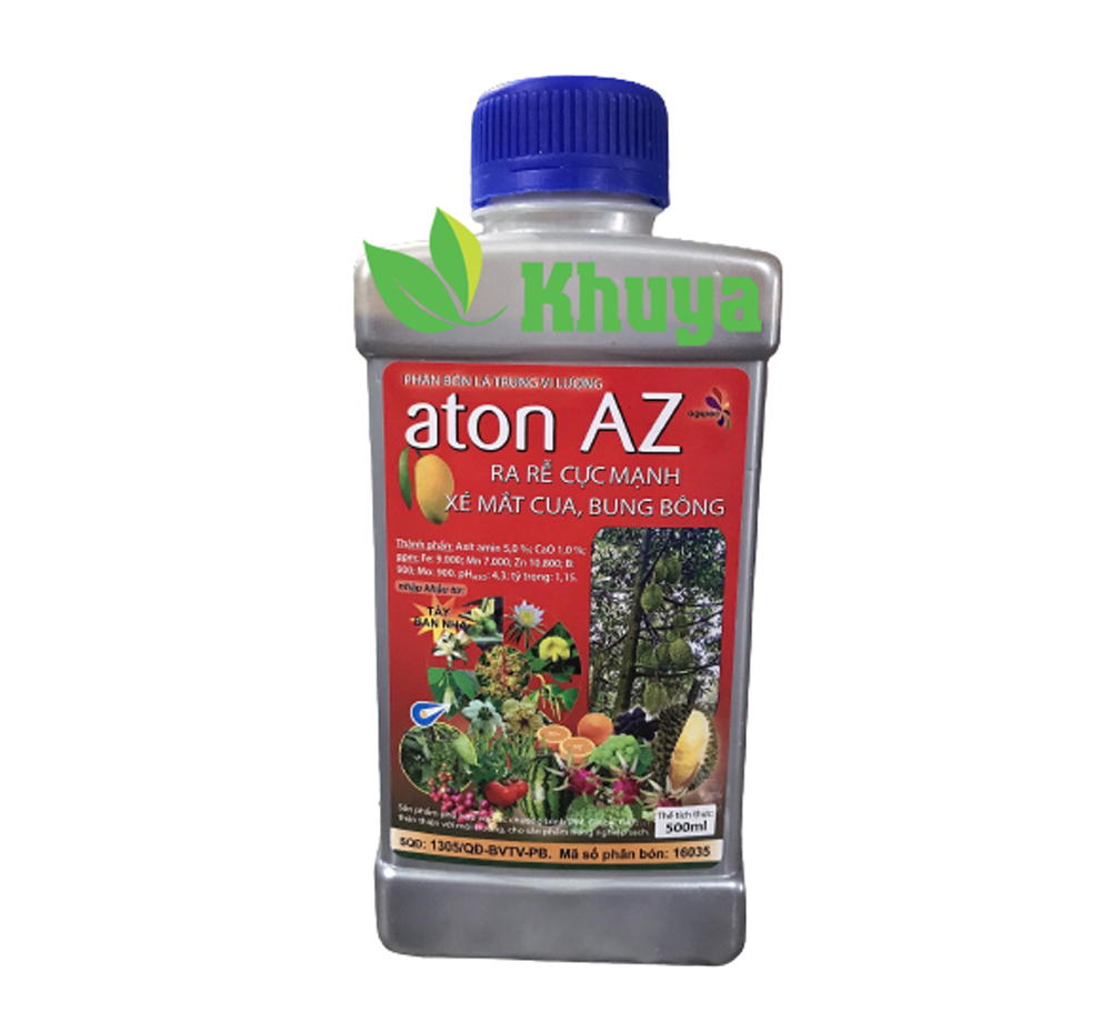 Phân bón lá trung vi lượng aton AZ 500ml Ra rễ - Xé mắt cua - Bung bông