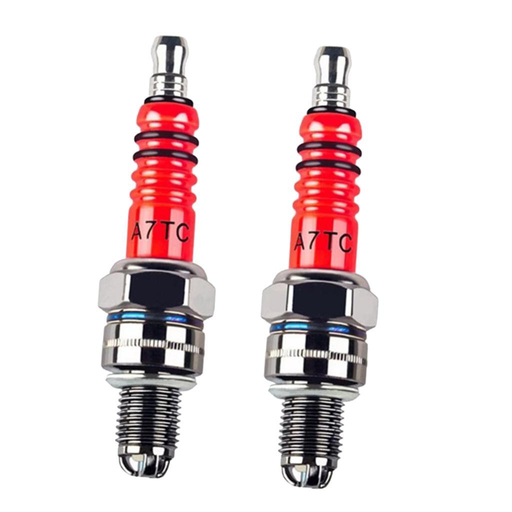 2x Spark Plug A7TC 3 for GY6 50cc-125cc Moped Scooter ATV Quads
