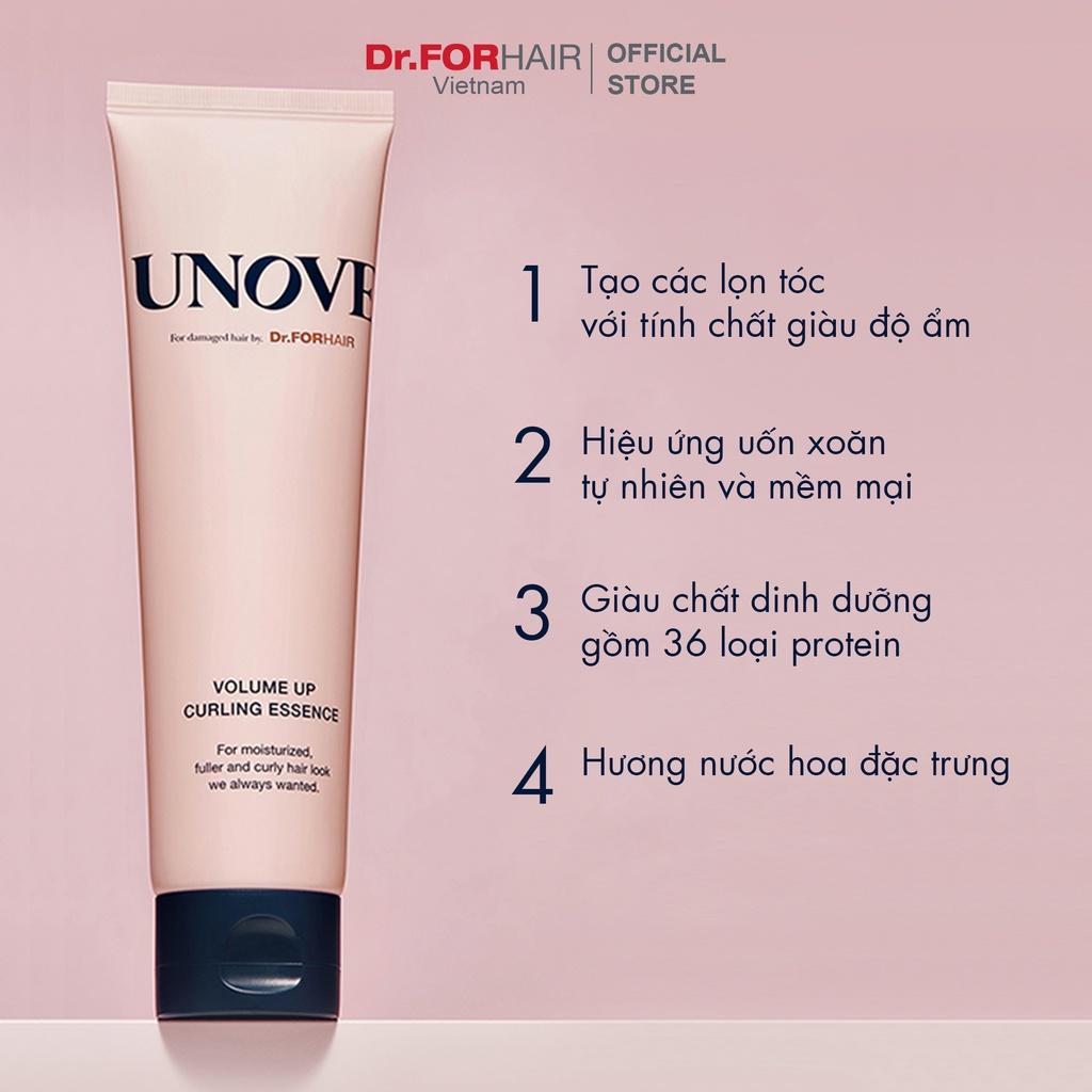 Tinh chất phục hồi chăm sóc uốn tóc tăng độ dày và bồng bềnh cho tóc Dr.FORHAIR UNOVE Volume Up Curling Essence 147ml