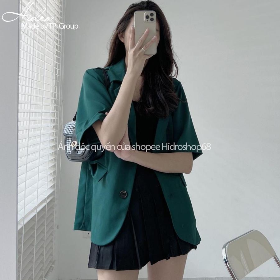 Áo Blazer ngắn tay thời trang Hàn Quốc dễ phối đồ