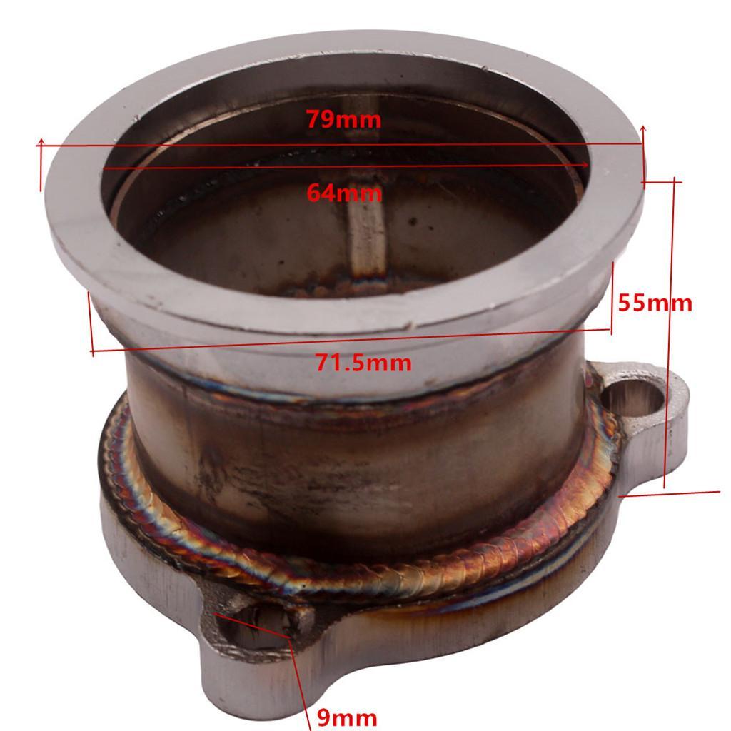 2.5" inch Exhaust Flange to 2.5" Inch Adapter Adaptor