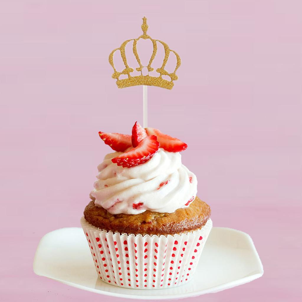 5Pcs Gold Crown Cake Topper Wedding Cake Topper Decoration Special SKCQ001