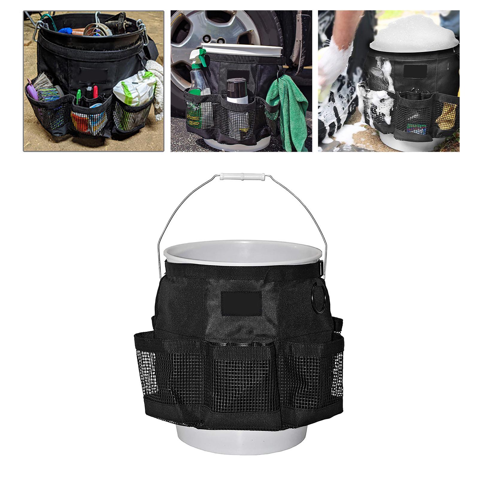 Car Wash Bucket Tool Organizer Fishing Bucket Storage Bag Car Wash Supplies