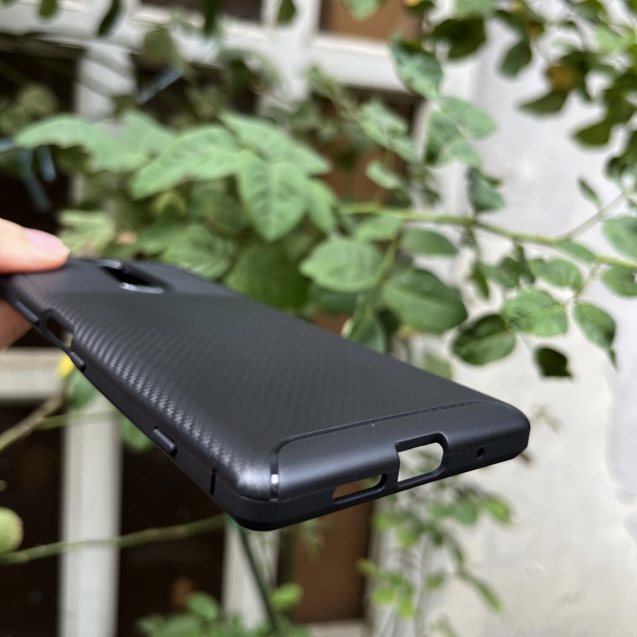 Ốp lưng dành cho Xperia 1 auto focus vân carbon - Hàng nhập khẩu