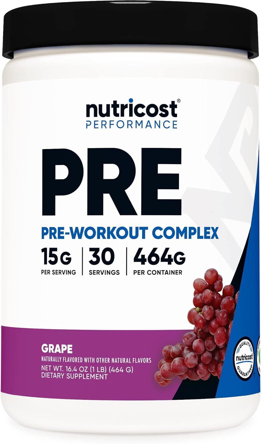 Pre workout Nutricost Pre-X (30 Lần Dùng) - Giúp Tăng Sức Mạnh, Sức Bền, Pre Workout, Bổ Sung Trước Khi Tập