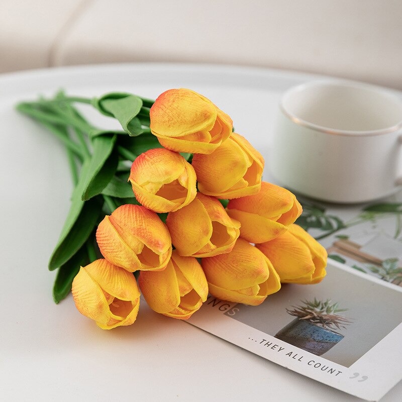 Hoa tulip giả - hoa tulip đủ màu - dài 30cm - Cây giả, hoa lụa Decor trang trí nhà cửa