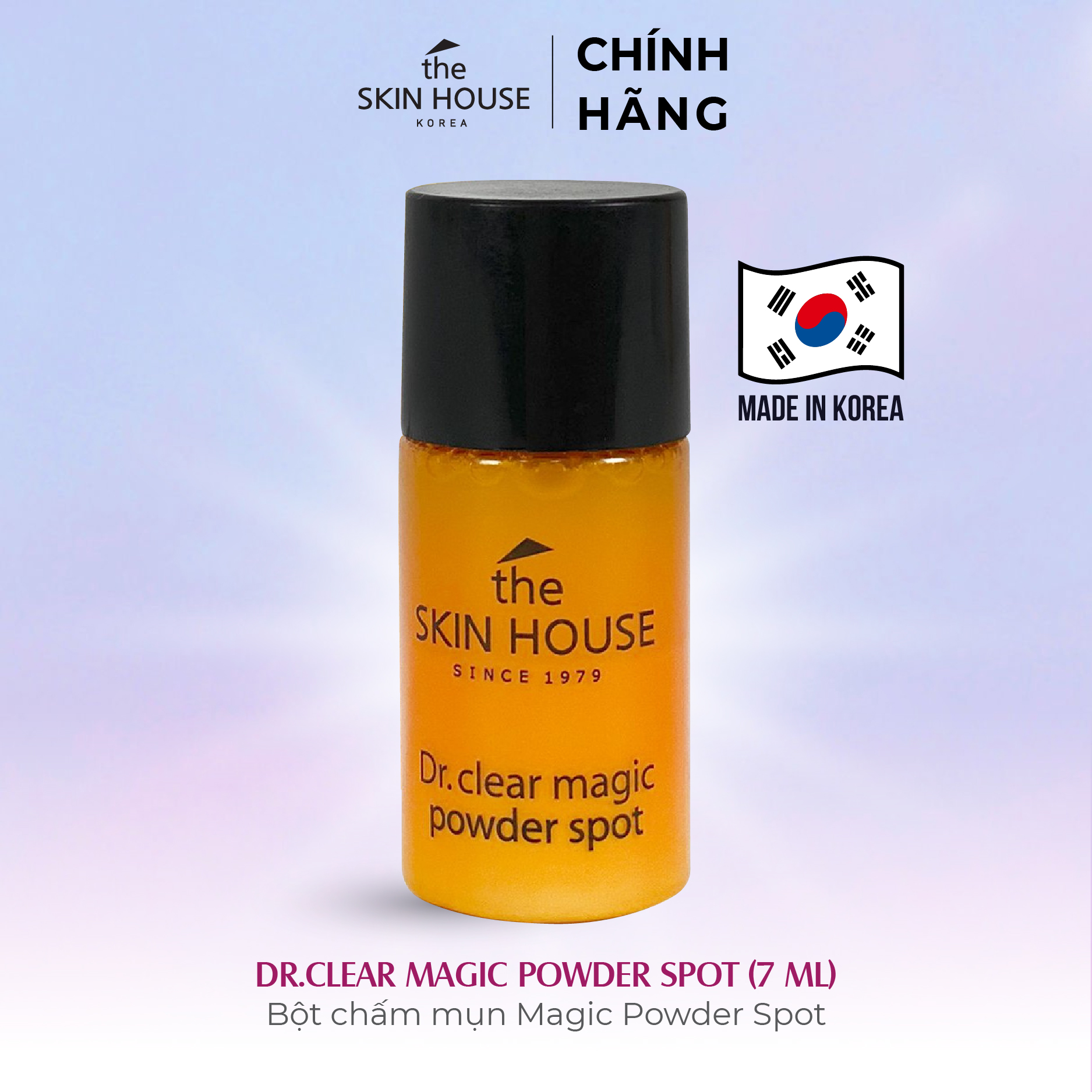 TS14 Bột chấm giảm mụn nhanh - Dr. Clear Magic Powder Spot 7ml - The Skin House
