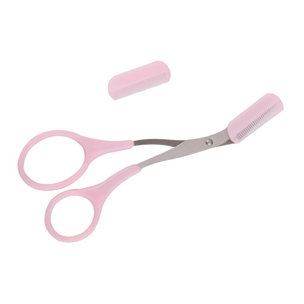 Eyebrow Trimmer Eyelash Shears Scissors Comb Eyebrow Shaping Grooming Tool