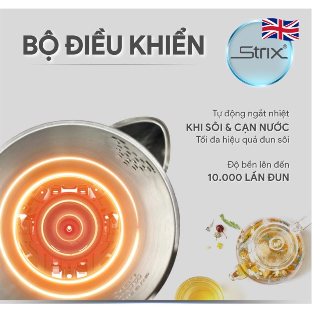 Ấm Đun Siêu Tốc Thông Minh Bluestone KTB-3466, 1.5Lit- 2200w, Hàng Chính Hãng