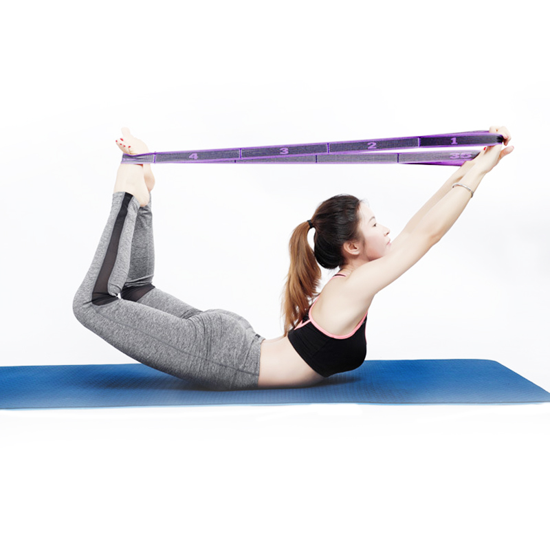 Dây tập YOGA Elecstic Band , Yoga Stretch Belt- Dây miniband hỗ trợ các bài tập thể dục tại nhà (Màu Ngẫu Nhiên )