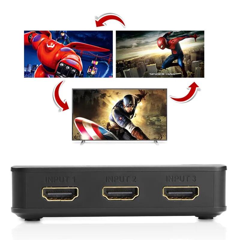 Ugreen UG4021540215TK Màu Đen Bộ gộp HDMI 3 vào 1 HDMI chuẩn 4.1 - HÀNG CHÍNH HÃNG