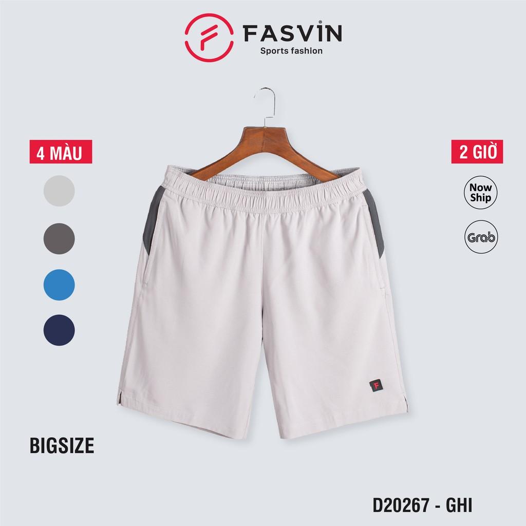 Quần short Big Size thể thao nam Fasvin D20267.HN chất liệu cao cấp mềm mịn, co giãn tốt