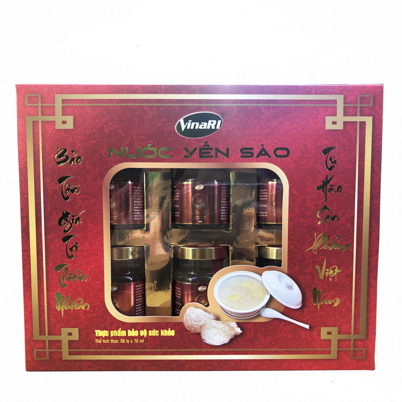 Hộp Yến sào Vinari ( 6 lọ x 70ml/ Hộp