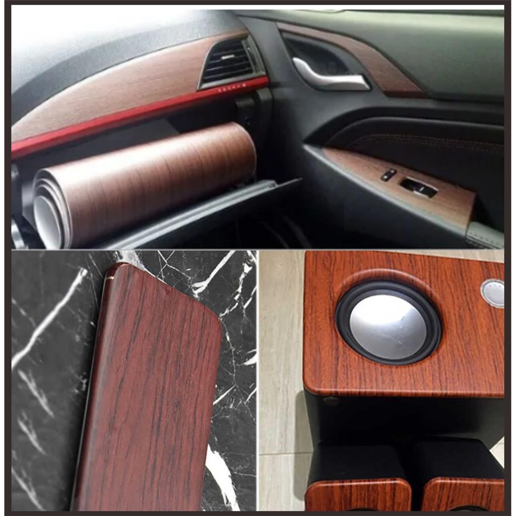 Vân gỗ Decal dán trang trí xe