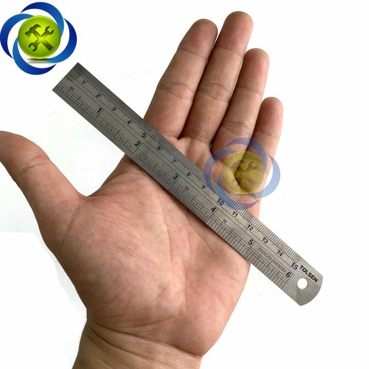 Thước lá 150mm Tolsen 35024 kích thước 150mm x 19mm x 0.8mm