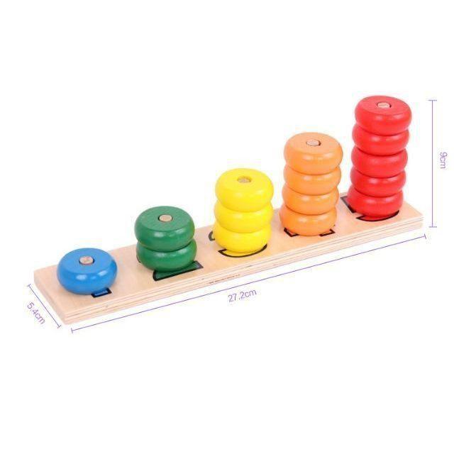 Bảng học số và lượng Montessori