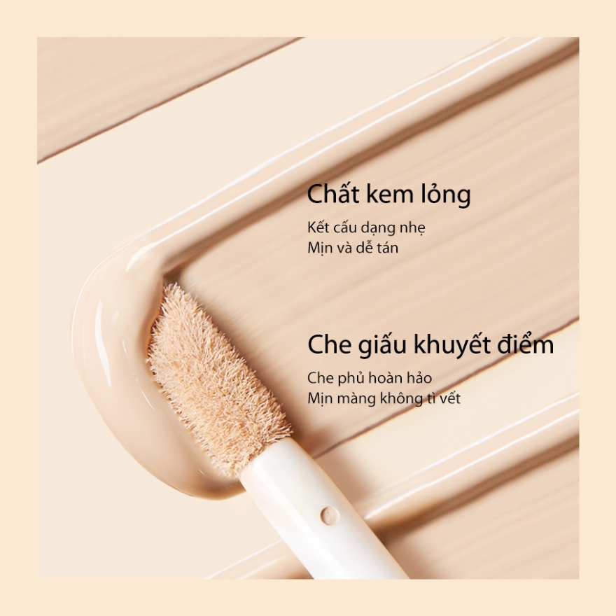 Kem Che Khuyết Điểm Perfect Diary Flawless Glaze Silky Touch Liquid Concealer 7ml