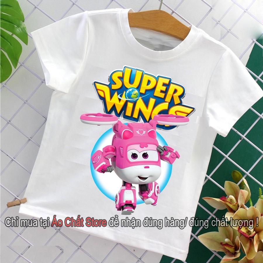 (VIDEO) Áo thun hoạt hình trẻ em đội bay siêu đẳng Super Wings SW02 | Áo Chất Store