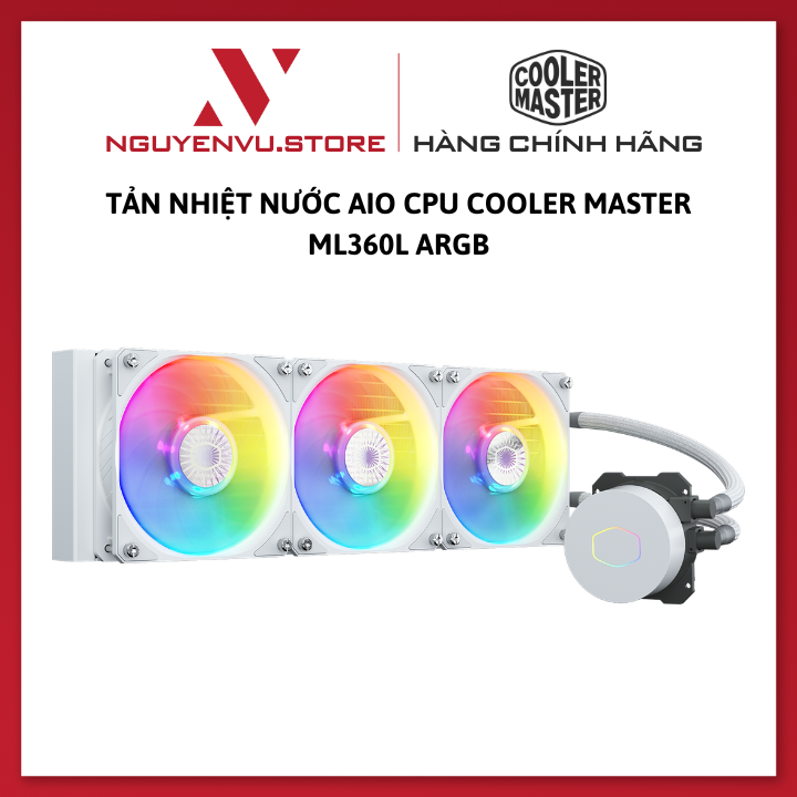 Tản Nhiệt Nước CPU COOLER MASTER MASTERLIQUID ML360L V2 ARGB - Hàng Chính Hãng