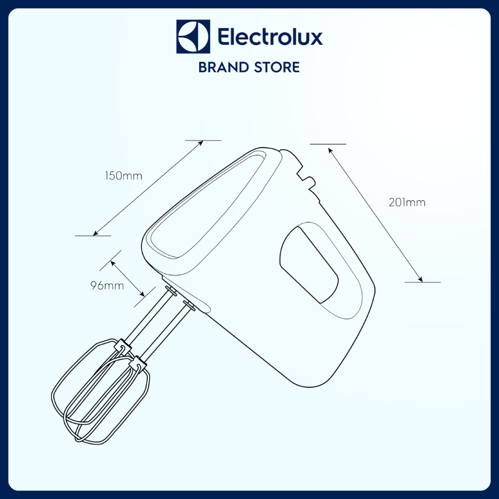 Máy đánh trứng cầm tay Electrolux EHM3407 - Trộn đa năng, dễ dàng vệ sinh [Hàng chính hãng]