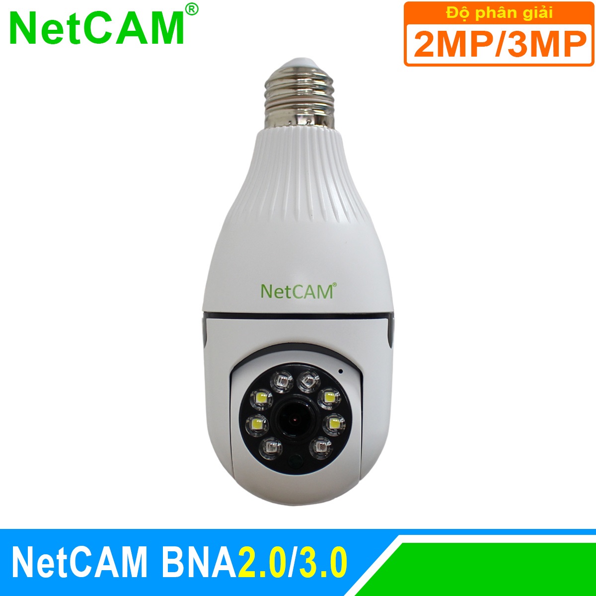 Hình ảnh Camera IP WiFi Giám Sát An Ninh NetCAM BNA2.0 / BNA3.0, Quay quét 360 độ, Độ phân giải 2.0MP và 3.0MP - Hàng Chính Hãng