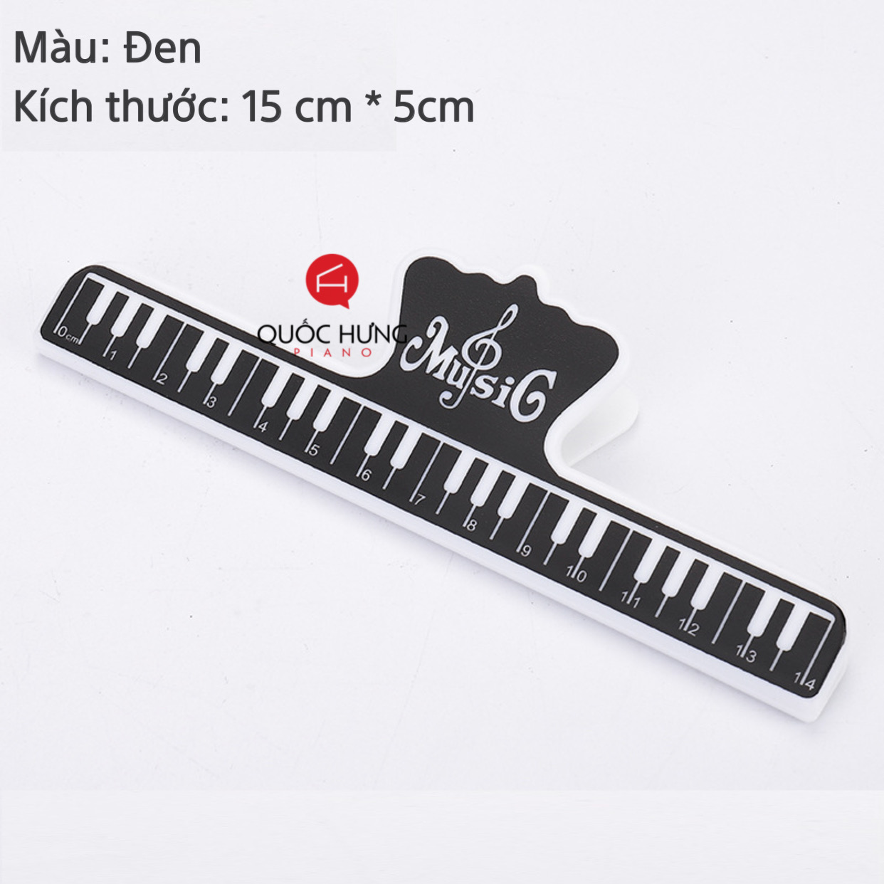 Kẹp bản nhạc hình Piano, kẹp tài liệu, guitar, sách vở… (kẹp dài hàng chuẩn)