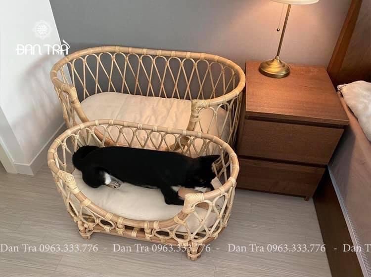 Củi Mây Newborn - Nôi Mây Pet thú cưng - Nôi Mây Decro-Phụ Kiện Mây Tre Đan- Đan Trà Decor