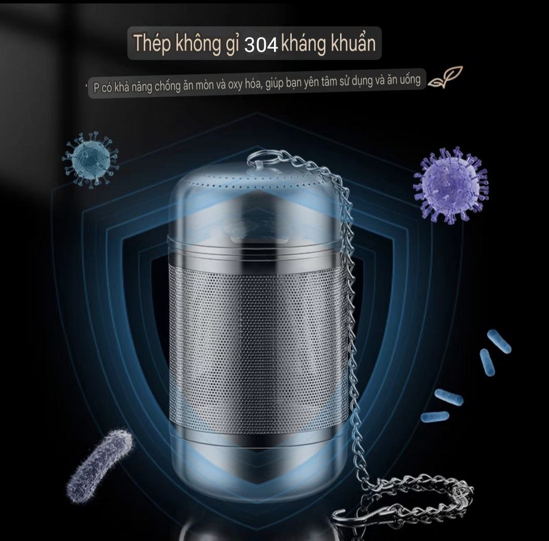 Dụng Cụ Lọc Quả Lọc Trà Inox SUS 304 &amp; 316L Quả Lọc Trà Gia Vị Thảo Quả Lỗ Lọc Siêu Mịn Kháng Khuẩn Công Nghệ CNC Cao Cấp