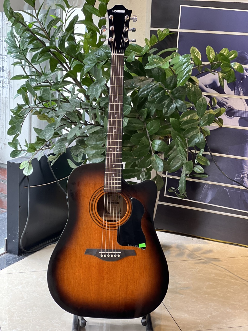 Đàn guitar acoustic có EQ Hohner CS-DCESB-Nhập Đức