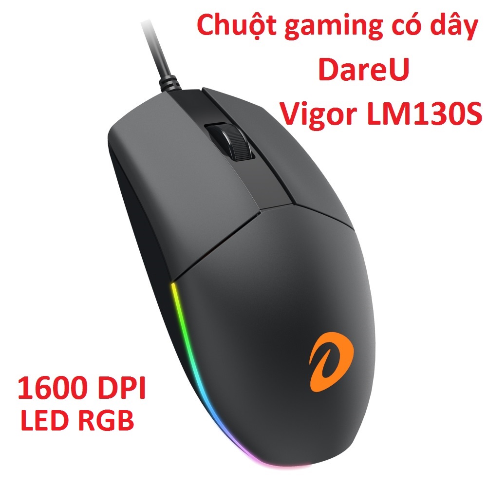 Chuột gaming có dây DareU Vigor LM130S - Hàng chính hãng